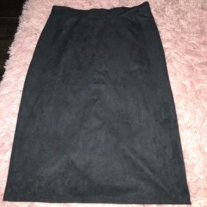 Black pencil skirt